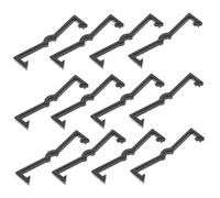 CONGARTENO 200 pièces Crochets Fixateurs pour Panneau Perforé Noir Organisateur de Crochets Chute pour Rangement Suspendu Accessoires Pratiques pour Bijoux Outils et