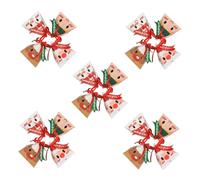 CONGARTENO 24 Boîtes à Bonbons Triangulaires de Noël, Papier Résistant, Assortiment Mixte, Boîte Présent pour Biscuits et Confiseries, pour Fêtes et Emballage Gourmand, Lot Style