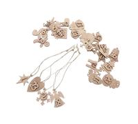 CONGARTENO 24 Pièces Calendrier de Noël Chiffres Pendentifs Décoration Suspendue pour Cadeau Ornement Sapin Ambiance Festive