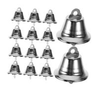 CONGARTENO 24 Pièces Clochettes Jingle Bells Argenté Décorations Suspendues pour Sapin de Noël Fête et Maison