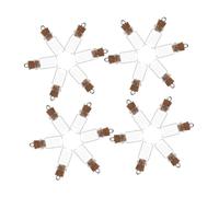 CONGARTENO 24 pièces Mini Fioles Verre avec Bouchon Liège Petits Flacons Transparents Étanches pour Messages Souhaits et Décorations Artisanales