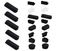 CONGARTENO 24pièces Cache USB Silicone pour Protéger Les Ports Carte Mère Bouchons Anti-poussière pour Ordinateurs De Bureau Et Consoles De Jeu
