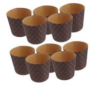 CONGARTENO 25 Pièces Caissettes Papier Panettone Greaseproof Résistantes à Lhuile pour Muffins Cupcakes Mariage Shower Baking Liners Multifonction