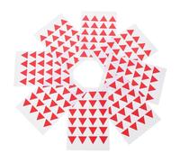 CONGARTENO 288 Pièces Autocollants Adhésifs Rouges Triangle Étiquettes Décoratives pour Planification Bureau École et Maison Papier Autocollant Polyvalent Lot