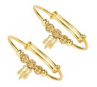 CONGARTENO 2pièces Bracelet Bangle Attrape-rêves Minimaliste Métal Pour Femmes Bijoux Élégants Pour Filles Accessoire Pour Toutes Occasions