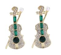 CONGARTENO 2pièces Broche Élégante Forme De Violon Pour Femmes Accessoire De Mode Unique Parfait Pour Événements Spéciaux Célébrations