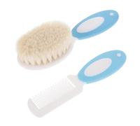 CONGARTENO 2pièces Brosse à Cheveux Pour Garçon Fille Laine Naturelle Peigne Pour Nourrissons Et Garçon Fille Lot De Brosses Démêlantes