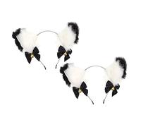 CONGARTENO 2pièces Cat Ears Headband for Kids Cosplay Costume Hair Accessory for Parties and Halloween