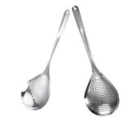 CONGARTENO 2pièces Passeoire à Pâtes Et Nouilles Cuillère Passoire Acier Inoxydable Passoire à Spaghetti Ustensile De Cuisine Pratique