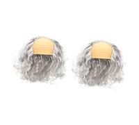 CONGARTENO 2pièces Perruque De Cosplay Humoristique Pour Vieillard Accessoire De Fête Déguisement Costume Original Pour Hommes Et Femmes Pour Halloween Et Événements Thématiques
