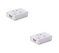 CONGARTENO 2pièces USB Partageur De Périphériques pour Imprimante Et Scanner Sélecteur USB Automatique sans Fil pour Ordinateurs Économique pour Bureau Compact