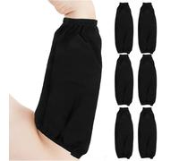 CONGARTENO 3 paires Manchons de Protection Imperméables Cuir PU Résistants Aux Taches pour Cuisine Lavage et Travail Poignets Élastiques Unisexes Couleur Aléatoire Couleur Aléatoire