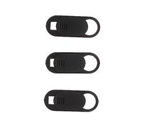 CONGARTENO 3 Pièces Cache Caméra Webcam Protection de Confidentialité Facile à Installer Compatible avec Ordinateurs et Smartphones Prévention de Espionnage Couverture Noir