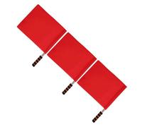 CONGARTENO 3 Pièces Drapeaux de Signalisation pour Arbitre Sportif Signal Davertissement pour Sécurité Routière et Événements Poignée Antidérapante Usage Multifonction pour Courses et