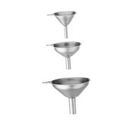 CONGARTENO 3 pièces Entonnoir Inox Mini pour Transfert Pratique Liquide Filtre pour Bouteilles et Épices Ustensile Cuisine Débordement