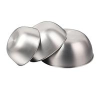 CONGARTENO 3 Pièces Lot de Bols Inox à Mélanger avec Graduation Saladier pour Cuisson et Préparation Compatible Induction et Gaz Capacité Polyvalente pour Fruits Salades et Desserts