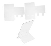 CONGARTENO 3 Pièces Tableau Mémo Acrylique Transparent Portable avec Socle Tableau Effaçable et Pratique pour Bureau Cuisine et Maison
