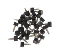 CONGARTENO 30 pièces Embouts Talons Hauts Antidérapants et Résistants à Usure Rechange Pointe Talon Caoutchouc Noir Protection Soles et Bruit pour Chaussures
