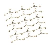 CONGARTENO 30pièces Lot de Cintres Miniatures pour Poupées pour Organiser Et Exposer Les Vêtements pour Maison De Poupée Et Projets Artisanat