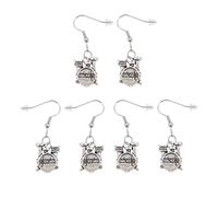 CONGARTENO 3paires Boucles Oreilles Motif Batterie Musique Femme Festival Lot Accessoires Légers Stylés Pour Look Décontracté Et Cadeau