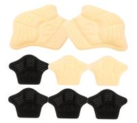 CONGARTENO 4 paires Coussinets Talons Antidérapants pour Chaussures Protection Cheville Confort des Ampoules Mixte Beige et Noir