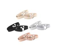CONGARTENO 4 Paires Sangles pour Talons Déchaussement avec Boucle de Lacets Amovibles pour Maintien Sécurisé et Confort Beige Gris Noir