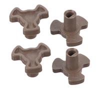 CONGARTENO 4 Pièces Accessoires de platine du four à micro-ondes plaque tournante arbre de plateau tournant pour micro-ondes arbre de plateau de coupleur arbres de plateau