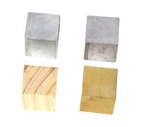CONGARTENO 4 pièces Bloc de Cubes de Densité Bois Cuivre Fer et Aluminium et Précis pour Enseignement Scientifique Expériences Physique