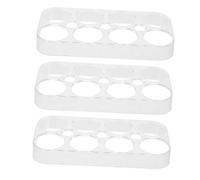 CONGARTENO 4 Pièces Boîte à Œufs Empilable pour Réfrigérateur Bac Transparent Compartiments Support Robuste et Antichoc Organiseur Flexible pour Cuisine et Conservation Sécurisée