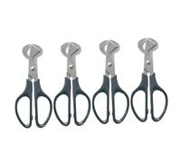 CONGARTENO 4 Pièces Ciseaux à Œufs de Caille Acier Inoxydable Ouvre Coquille Pratique pour Cuisine Coupe Coquille Oeuf Pigeon et Caille Outil Créatif pour Séparer et Trancher