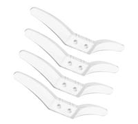 CONGARTENO 4 pièces Crochet de Fixation pour Stores Enrouleurs Taquet de Câble Sécurité Support Discret pour Rideaux Stores Motorisés Accessoire Compact et Transparent