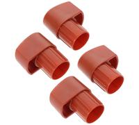 CONGARTENO 4 Pièces Embouts de Saxophone Alto en Plastique 4 Pièces Café, Capuchons de Protection Anti-chocs pour Clés Aiguës, Accessoires pour Saxophone, Protection Instrument Avant Concert