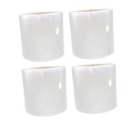 CONGARTENO 4 pièces Film Étirable Transparent Film PE Résistant à Lusure Extensible pour Cartons et Déménagement Pellicule Demballage Protectrice Robuste et Facile à Déchirer