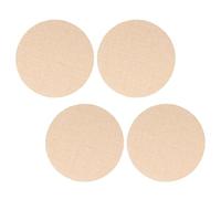 CONGARTENO 4 Pièces Lot de 4 Abat-Jour Ronds en Tissu de Jute Jaune, Diamètre 10 CM, Diffuseur de Lumière Doux Anti-Éblouissement pour Plafonniers, Lampes de Bureau et Spots, Protection