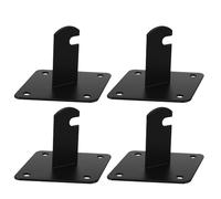 CONGARTENO 4 Pièces Lot de 4 Supports Muraux en Métal pour Grille, Fixation Robuste pour Étagères, Compatibles Vestiaire et Magasin de Vêtements, Organisation Murale Polyvalente pour Bureau,