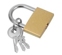 CONGARTENO 4 pièces Lot de Cadenas Laiton avec Clés Mini Cadenas Polyvalents pour Valises Armoires et Coffres Serrure Sécurisée pour Usage Domestique et Extérieur