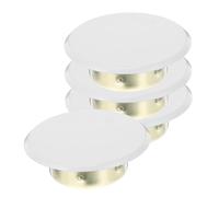 CONGARTENO 4 Pièces Metal Concealed Fire Sprinkler Cover Plates for Residential and Commercial Decorative Nozzle Caps Iron Replacement Parts Easy Installation