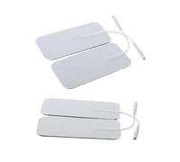 CONGARTENO 4 pièces Pads Électrodes Non-tissés pour Électrostimulateur Coussinets de Massage Autocollants et Réutilisables Compatibles Connecteurs Lot
