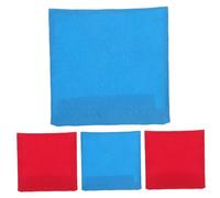 CONGARTENO 4 pièces Sacs de Lancer sans Remplissage Jeu Extérieur Familial pour Garçon Fille Sacs de Haricots Colorés Petits Carrés pour Développement Sensoriel et Concentration