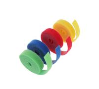 CONGARTENO 4 pièces Sangles Nylon Réutilisables pour Câbles Attaches Auto Agrippantes Colorées Organisateur de et Gestion Câbles Mixte