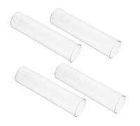 CONGARTENO 4 pièces Set de Vases Tubes à Essai Verre Transparent pour Plantes Hydroponiques Support Décoratif Minimaliste pour Fleurs et Verdure Vase Design pour Salon et Table
