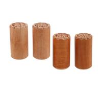 CONGARTENO 4 pièces Tampons Bois pour Pâtisserie Traditionnelle Moules à Gâteau Chinois pour Décoration Festive de Mooncakes Biscuits et Desserts Outil de Décoration Artisanal Polyvalent