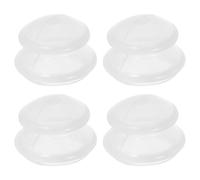 CONGARTENO 4 Pièces Transparent Silicone Facial Cupping Set Soft Skinfriendly Massage Cups For Precise Facial Guasha Therapy Portable Vacuum Cupping Tool For Professional Face Skin Care And