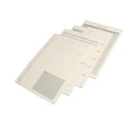 CONGARTENO 4 Planificateur Hebdomadaire Papier Agenda Quotidien et Tableau de Tâches Organiseur Étudiant Bureau pour Gestion Emploi Du et Suivi des Habitudes
