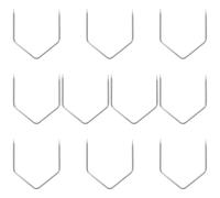 CONGARTENO 5 Paires de Clés de Démontage Universelles de U pour Autoradio Kit Léger d'Outils Stéréo Électroniques Automobiles Outil Compact pour Entretien et Extraction Rapide d'Unité