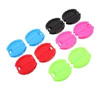 CONGARTENO 5 Paires Pédales pour Tricycle Garçon Fille Antidérapantes Plastique Repose Sécurisés Installation Facile Accessoires pour Poussette Garçon Fille Couleurs Rose Rouge Vert Bleu Noir