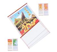 CONGARTENO 5 Pièces Calendrier Mural Chinois Année Du Serpent Déroulant Planificateur Suspendu pour Bureau et Maison Décoration Nouvel An Chinois
