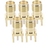 CONGARTENO 5 Pièces Connecteur Sma Pcb à Montage Vertical Adaptateur Femelle Base Socle pour Panneau Robuste et Installation Facile