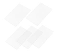 CONGARTENO 5 Pièces Lot de Protège-cartes Transparent Rigide PVC Étui pour Cartes de Crédit Cartes de Visite et Badges Identification Protection la Fraude Design Fin et Portable Adapté Au