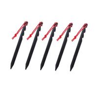 CONGARTENO 5 pièces Piquets de Tente Triangulaires Réglables Lot de Clous Robustes pour Camping Extérieur Piquets et Portables pour Fixation et de Tentes